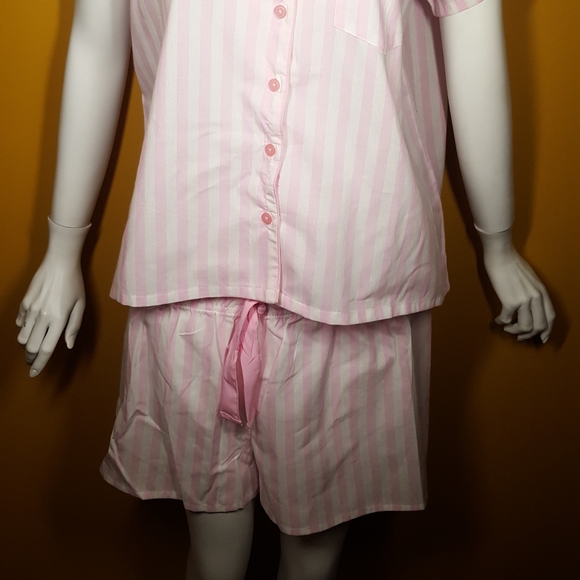 Mickey Mouse Bubblegum Stripped Fancy Pajama Set - Picture 2 of 11